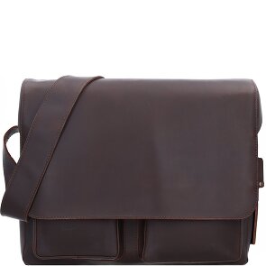 aunts & uncles Hunter Nick Messenger Leather 37 cm laptop compartment