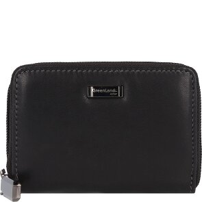 Greenland Nature Black Nappa credit card case RFID leather 11 cm