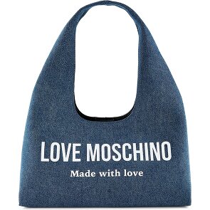 Love Moschino Denim Signature Love Shoulder Bag 34 cm