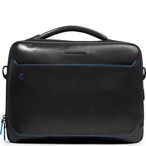 Piquadro Blue Square Briefcase Leather 39 cm Laptop compartment
