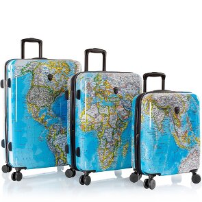 Heys Black Camo 4 wheels Suitcase set 3-piece with expansion pleat