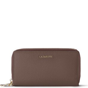 Lazarotti Bologna Leather XL Double Zip-Around Wallet RFID Leather 20 cm