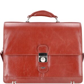 Alassio Mocca briefcase leather 38 cm laptop compartment