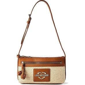 Love Moschino Straw Chic Shoulder Bag 25 cm