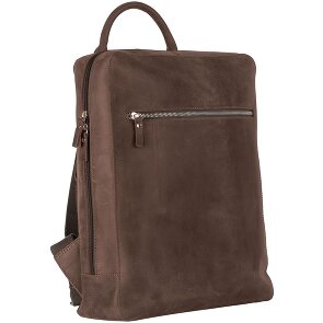 Leonhard Heyden Salisbury backpack leather 37 cm laptop compartment