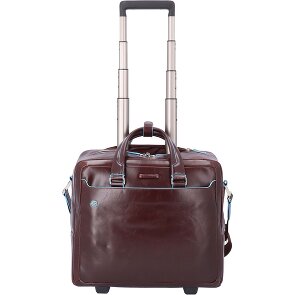 Piquadro Blue Square 2 wheels Wheeled briefcase Genuine Leather 36 cm Laptop compartment