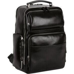 Leonhard Heyden Cambridge backpack leather 42 cm laptop compartment