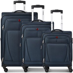 Wenger Beaumont 4 wheels Suitcase set 3-piece with expansion pleat