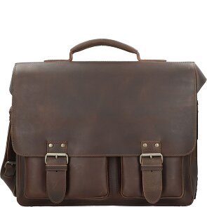 aunts & uncles Hunter Finn briefcase leather 40 cm laptop compartment