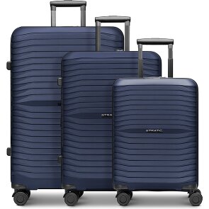 Stratic Shine 4 wheels Suitcase set 3-piece Expandable