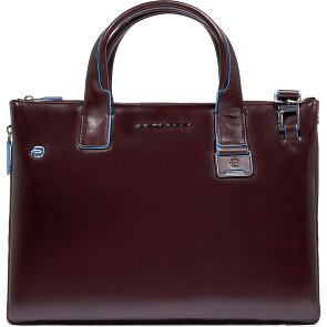 Piquadro Blue Square Shopper Bag Leather 38 cm Laptop compartment with expansion pleat