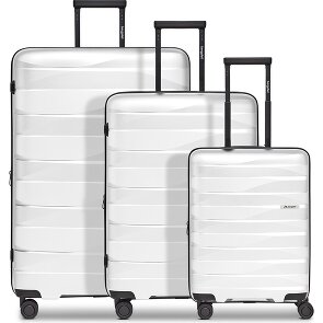 Bergpfeil Travel 4-wheel suitcase set, 3-piece, with stretch fold
