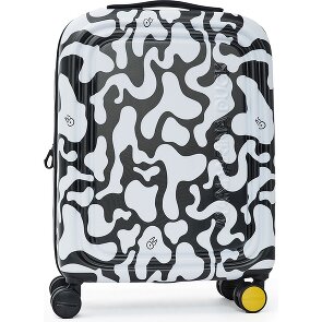 Mandarina Duck Logoduck + Moire 4 wheels Cabin trolley 55 cm with expansion pleat