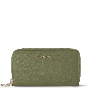 Lazarotti Bologna Leather XL Double Zip-Around Wallet RFID Leather 20 cm