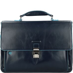 Piquadro Blue Square Briefcase II leather 40 cm laptop compartment