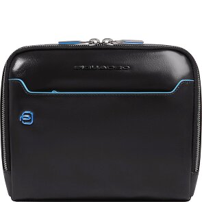 Piquadro Blue Square Shoulder bag Leather 21 cm