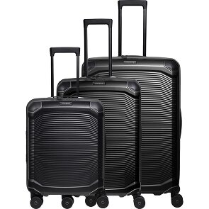 Travelite Millennium 4 wheels Suitcase set 3-piece with expansion pleat
