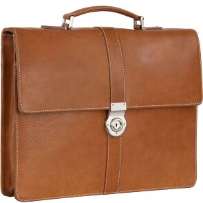 Leonhard Heyden Bergamo briefcase leather 38 cm laptop compartment