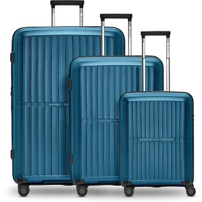 Pactastic Collection 01 4-wheel suitcase set, 3 pieces, with expansion fold