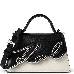 Karl Lagerfeld Signature 2.0 Mini Bag Handbag Genuine Leather 14.5 cm