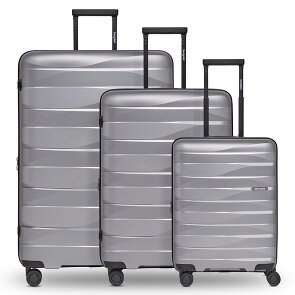 Bergpfeil Travel 4-wheel suitcase set, 3-piece, with stretch fold Bergpfeil Travel 4-wheel suitcase set, 3-piece, with stretch fold