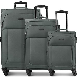 Police San Francisco 4 wheels Suitcase set 3-piece Expandable
