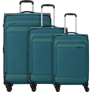 d&n Travel Line 9504 4 wheels Suitcase set 3-piece with expansion pleat