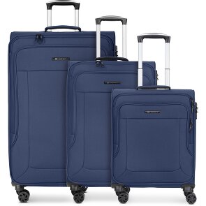Franky Melbourne 3.0 4-wheel suitcase set, 3-piece, with stretch fold