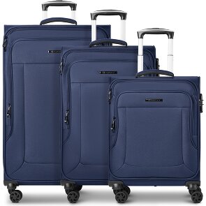 Franky Melbourne 3.0 4-wheel suitcase set, 3-piece, with stretch fold