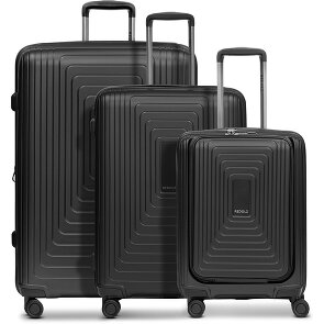 Redolz Essentials 14 4 wheels Suitcase set 3-piece with expansion pleat