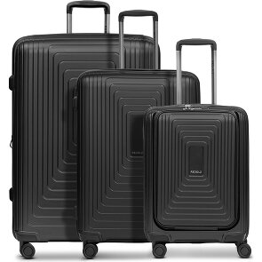Redolz Essentials 14 4 wheels Suitcase set 3-piece with expansion pleat
