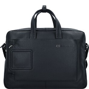 Piquadro Briefcase leather 44 cm laptop compartment