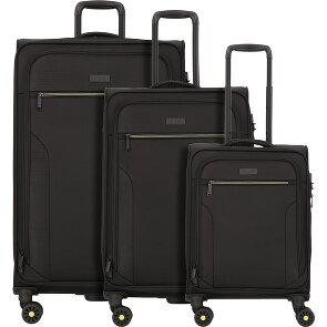 d&n Travel Line 9704 4 wheels Suitcase set 3-piece with expansion pleat