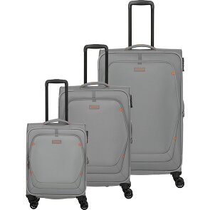 Travelite Umbria 4 wheels Suitcase set 3-piece with expansion pleat