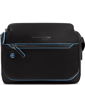 Piquadro Blue Square Shoulder bag Leather 27 cm