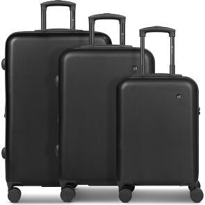 Bugatti Valencia 2.0 4 wheels Suitcase set 3-piece with expansion pleat