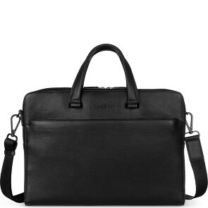 Bugatti Black Briefcase Leather 39 cm Laptop compartment