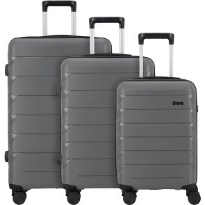 d&n Travel Line 4100 4 wheels Suitcase set 3-piece