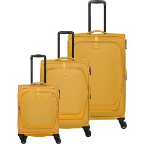 Travelite Umbria 4 wheels Suitcase set 3-piece with expansion pleat