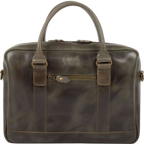 Buckle & Seam Everett briefcase leather 38 cm laptop compartment