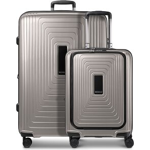 Redolz Essentials 14 4-wheel suitcase set 2 pcs. laptop compartment with expansion fold