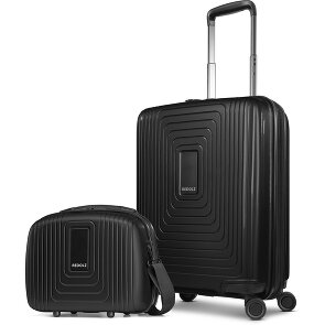 Redolz Essentials 14 suitcase set 2 pcs. cabin trolley with stretch fold & beauty case