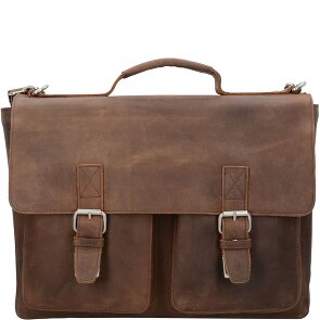 Leonhard Heyden Salisbury briefcase leather 39 cm laptop compartment