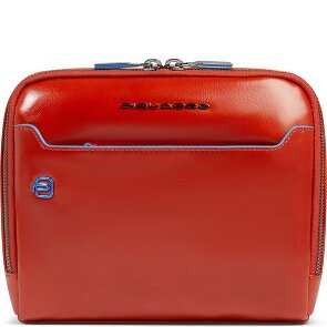 Piquadro Blue Square Shoulder bag Leather 21 cm