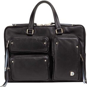 DuDu Pocket Briefcase Genuine Leather 36 cm Laptop compartment