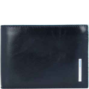 Piquadro Blue Square Wallet Genuine Leather 12.5 cm