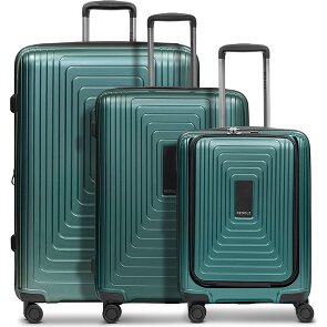 Redolz Essentials 14 4 wheels Suitcase set 3-piece with expansion pleat