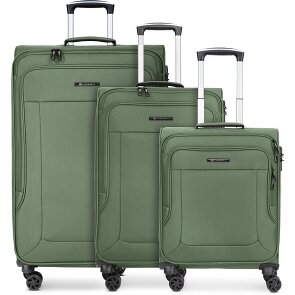 Franky Melbourne 3.0 4-wheel suitcase set, 3-piece, with stretch fold