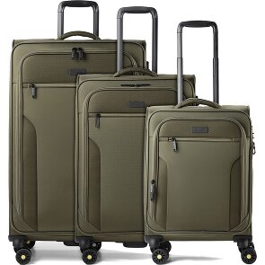 d&n Travel Line 9704 4 wheels Suitcase set 3-piece with expansion pleat