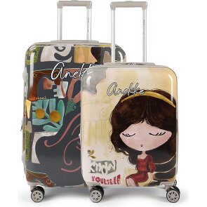 Anekke Muse 4 wheels Suitcase set 2-piece with expansion pleat